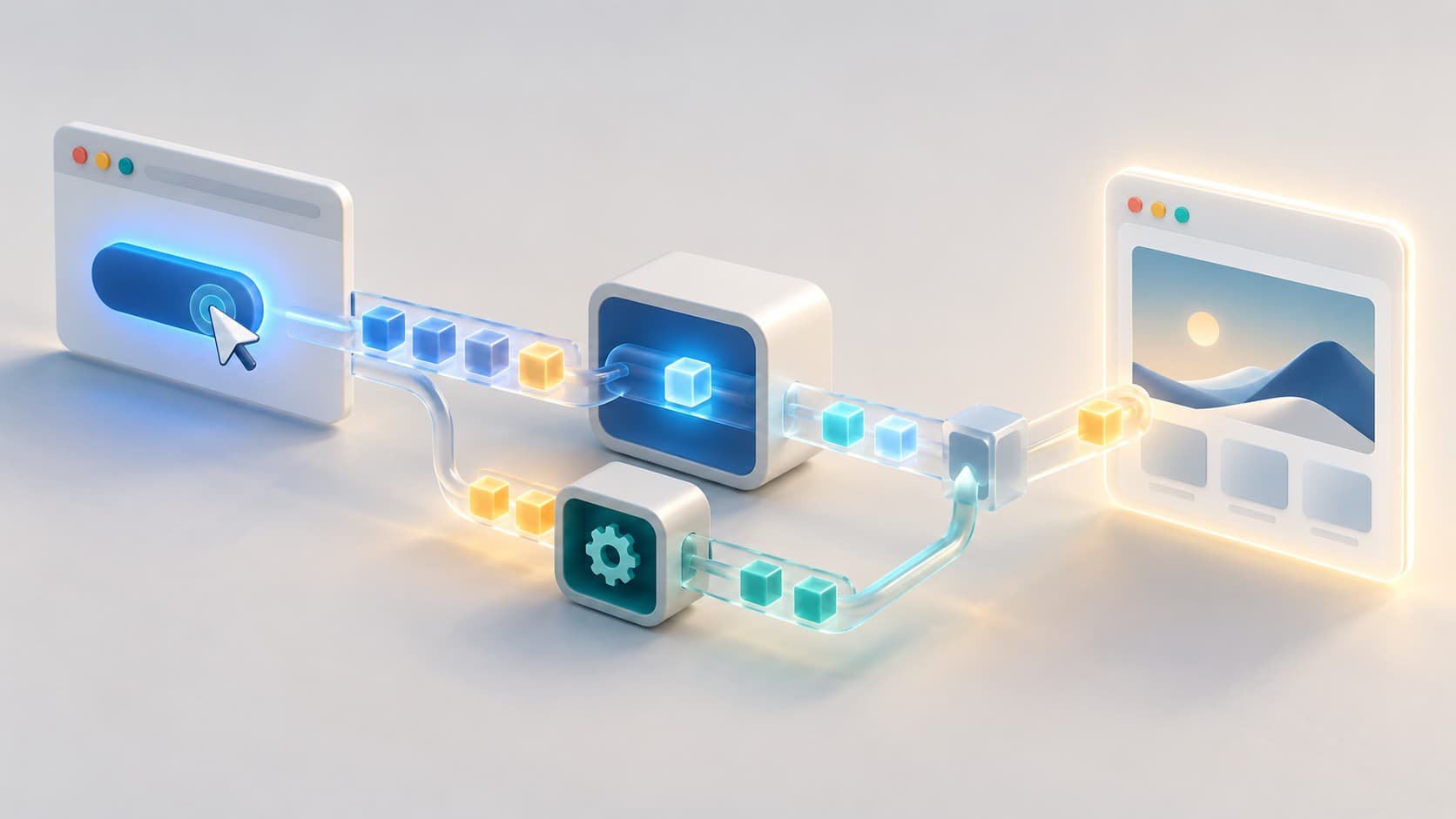 Button interaction and glowing messages between the main thread and a Worker